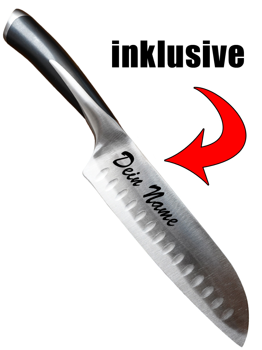 Messer mit Gravur Kratzeflitz