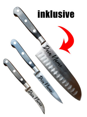 Klüterpieks Messerset 3-teilig mit Gravur