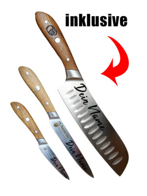 Sausehack Messerset 3-teilig mit Gravur