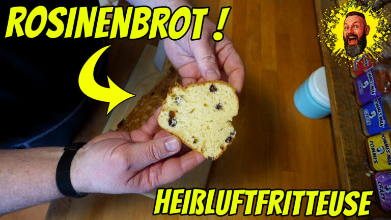 Mehr über den Artikel erfahren Das Ruck-Zuck-Rosinenbrot (Air Fryer Edition)