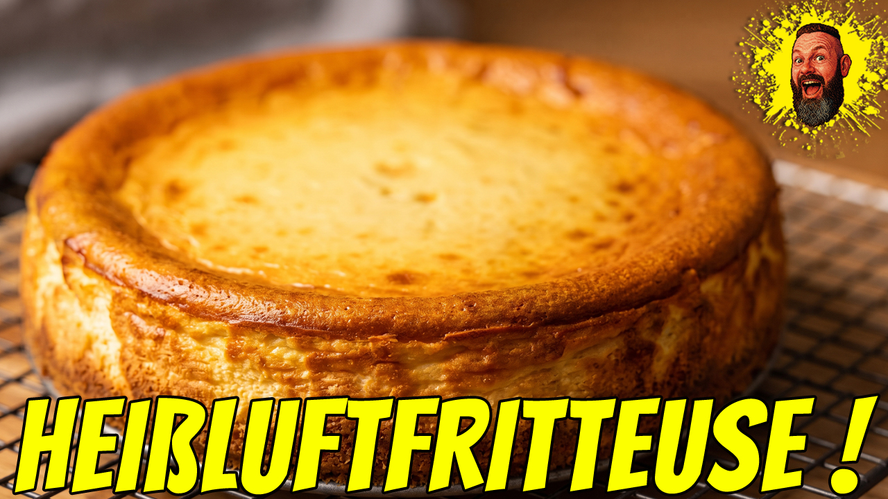 Du betrachtest gerade Einfacher „No-Bake-Bottom“ Käsekuchen aus der Heißluftfritteuse